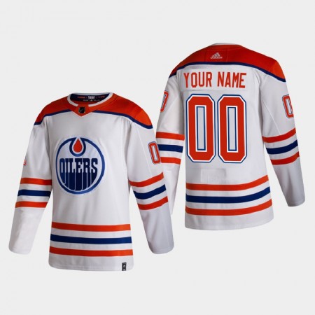 Herren Eishockey Edmonton Oilers Trikot Custom 2020-21 Reverse Retro Authentic
